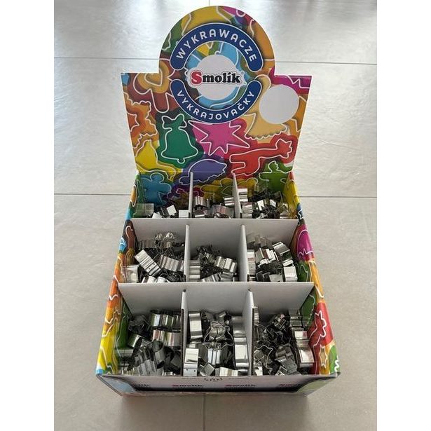 display vykrajovačky 9druhů po 20ks