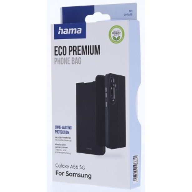 Hama Eco Premium, pouzdro-knížka pro Samsung Galaxy A56 5G, umělá kůže, 20 % recyklovaných materiálů