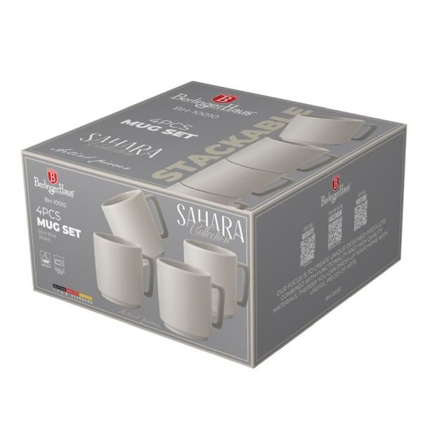 BERLINGERHAUS Sada hrnků 4 ks 300 ml Sahara Collection BH-10010