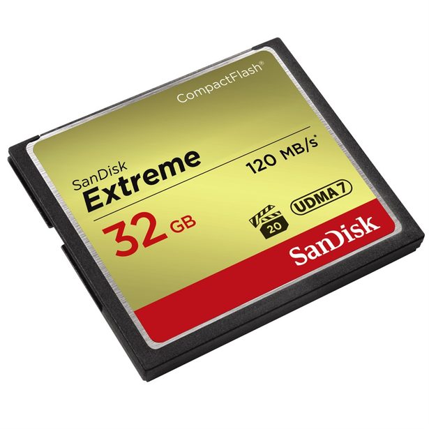 SanDisk Extreme CF 32 GB 120 MB/s zápis 85 MB/s UDMA7