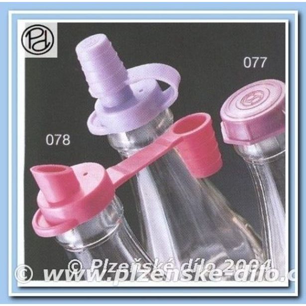 zátka lahví s nálevkou, plast