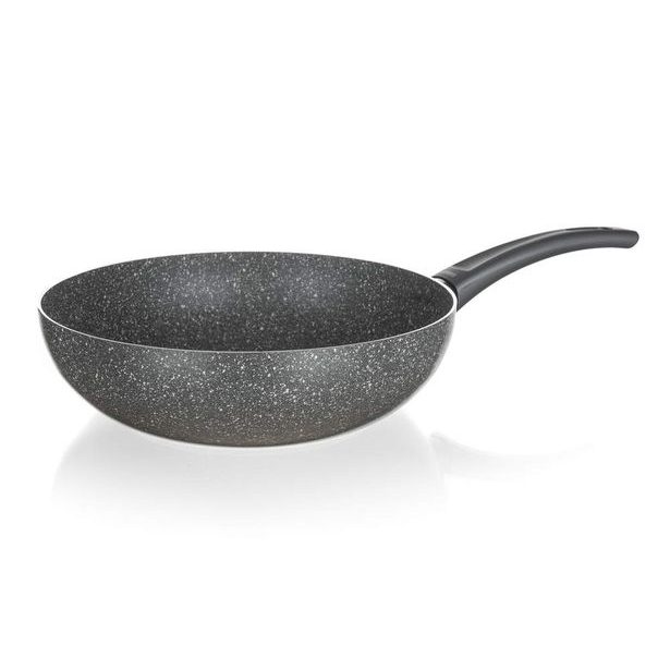 pánev d28x8cm WOK CUISINO GRAN.GREY, nepř.p.,indukce