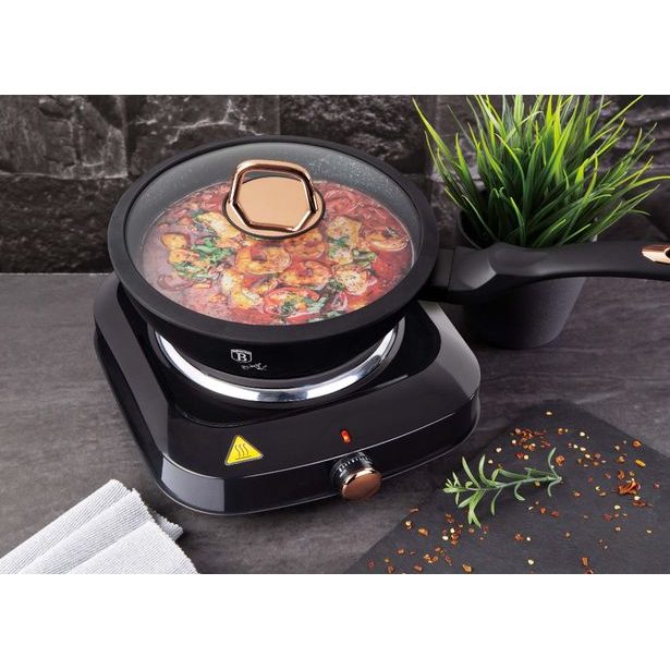 BERLINGERHAUS Elektrický vařič jednoplotýnkový 1500 W Black Rose Collection BH-9437