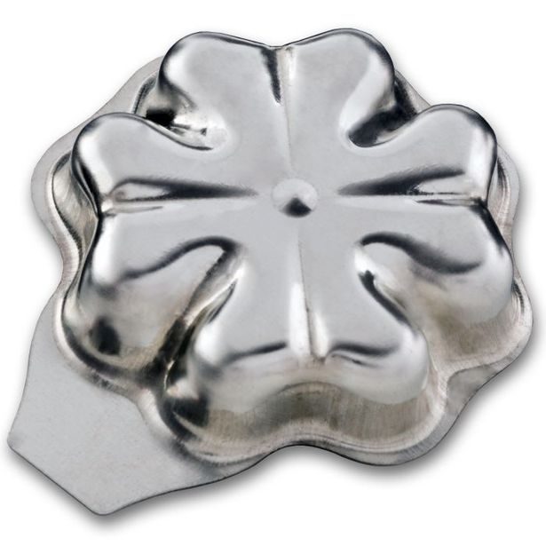 form.Čtyřlístek, 3,5 cm, 20ks sada, pocín