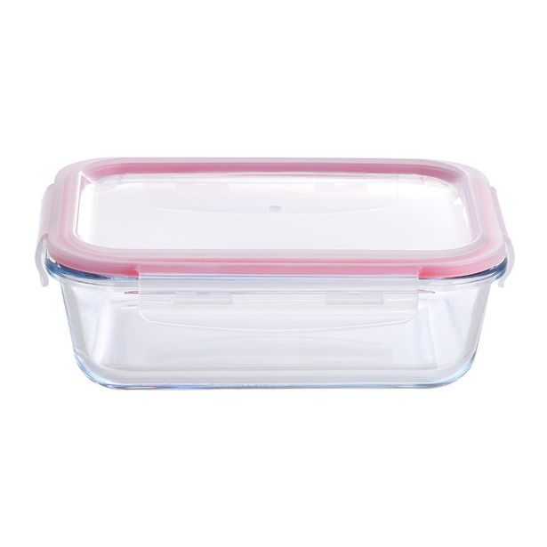 BERGNER Dóza na potraviny skleněná se zaklapovacím víkem 1,5l BG-25026-RD