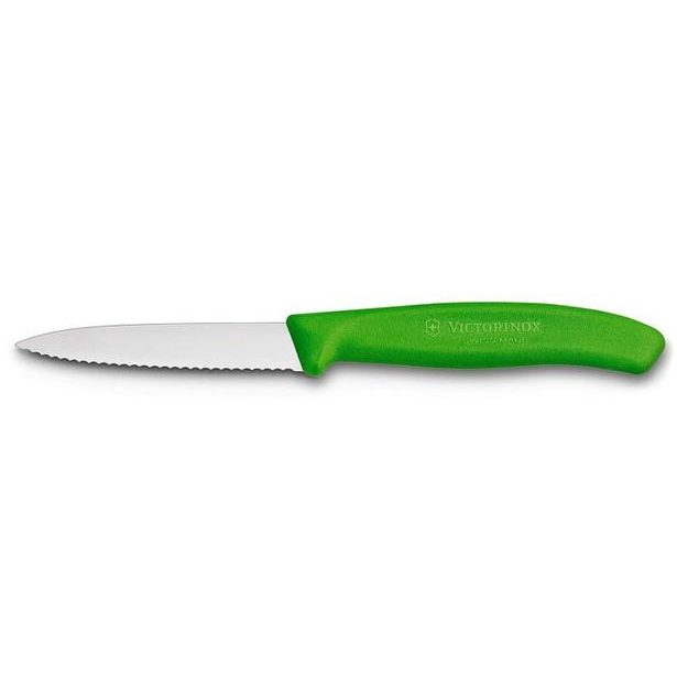 nůž 8cm kuch.VLNKA, ZELENÝ, VICTORINOX