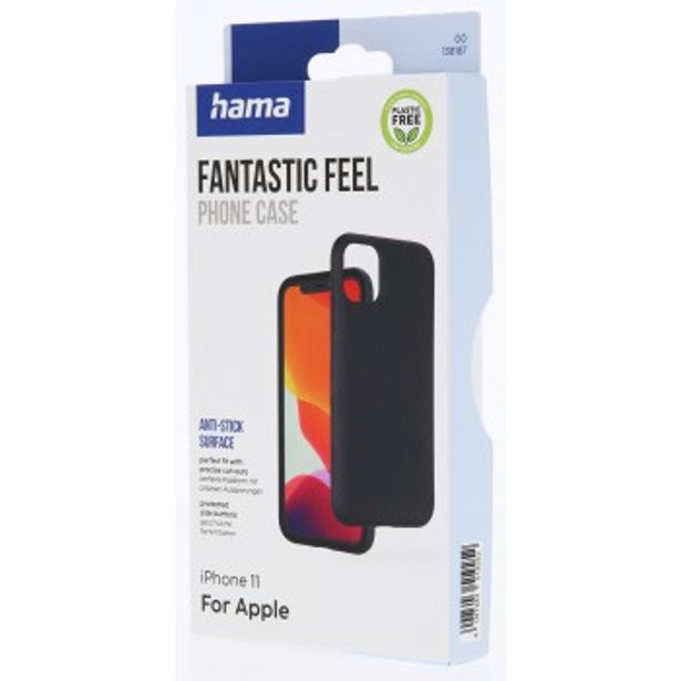 Hama Fantastic Feel, kryt pro Apple iPhone 11, hebký povrch, černý