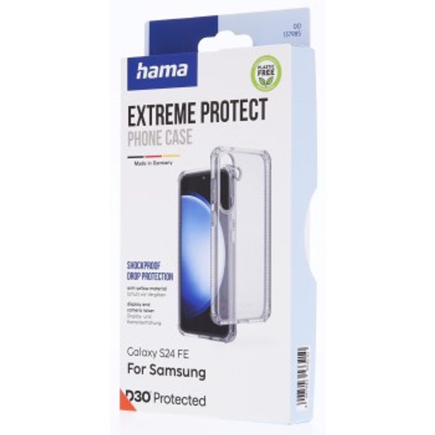 Hama Extreme Protect, kryt pro Samsung Galaxy S24 FE, D3O®, nežloutne, průhledný