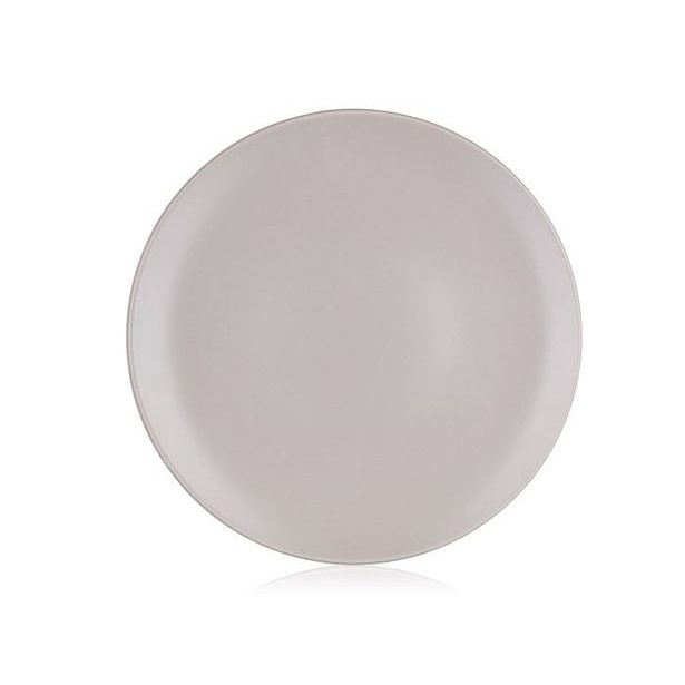 talíř d26,5cm mělký, LEIRA sv.šedý, keramika