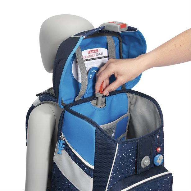 Školní aktovka SPACE pro prvňáčky - 5-dílný set, Step by Step Vesmírná loď, certifikát AGR