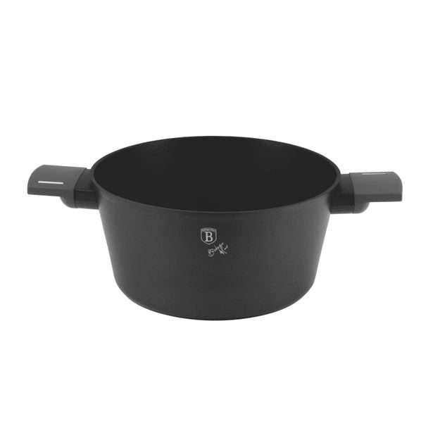 BERLINGERHAUS Kastrol s titanovým povrchem a poklicí 24 cm Antracit Collection BH-8131