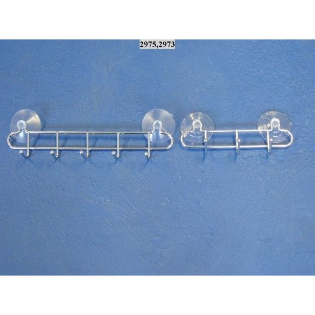 věšák 5-háčků+2přís. 31x5x7cm HOOKY-chrom /29.17.05./