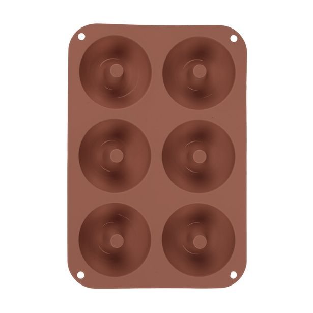 O Forma silikon donuty 6 hnědá