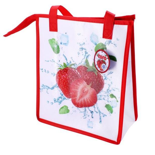 TORO TAŠKA CHLADÍCÍ NA ZIP JAHODA 33X28X13CM_hamashop