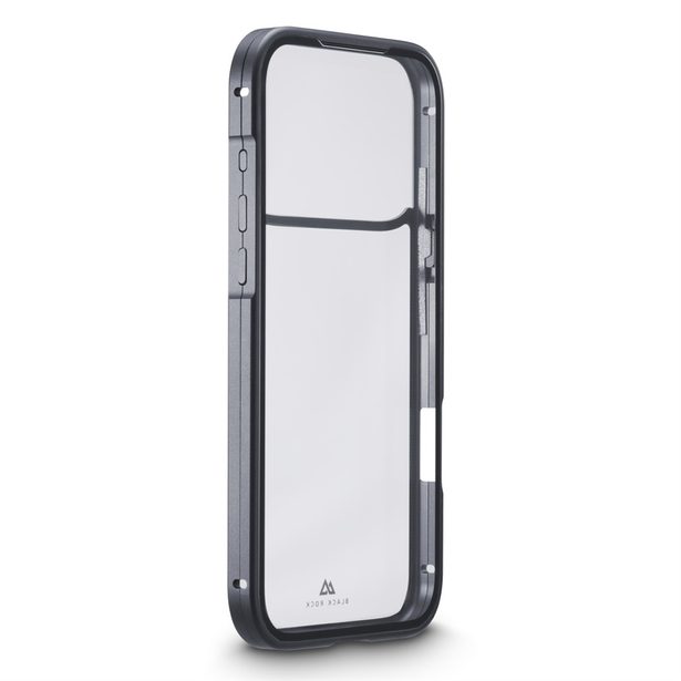 Black Rock 360° Glass, kryt pro Apple iPhone 17 Pro Max, skleněný, předn +zadní díl, průhledný/černý