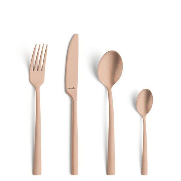 Amefa SADA PŘÍBORŮ MANILLE VINTAGE 16 KS, MĚDĚNÁ_hamashop