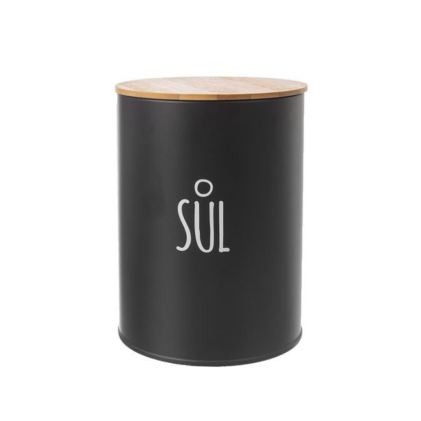 Dóza Sůl BLACK pr. 11 cm