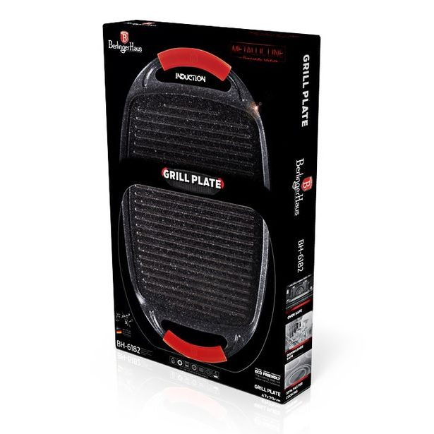 BERLINGERHAUS Grilovací deska s nepřilnavým povrchem 47 cm Burgundy Metallic Line BH-6182