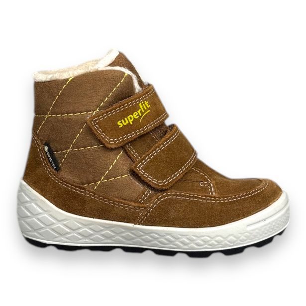 Superfit dětská zimní obuv 1-106314-3000 GROOVY 2.0 BRAUN/GELB