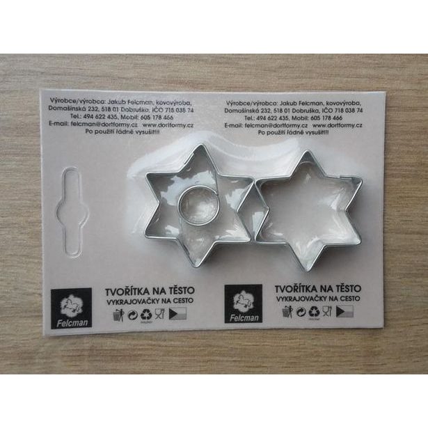 vykr. 0871 Hvězd.malé, 3,6cm, 2ks /b.SKIN/