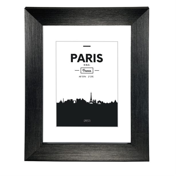 Hama Paris Plastic Frame, black, 15x 20 cm