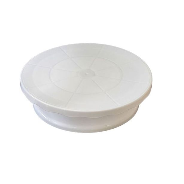 podnos d28cm, otočný, bílý plast