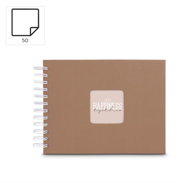 Hama album klasické spirálové FINE ART 24x17 cm, 50 stran, mousse, bílé listy