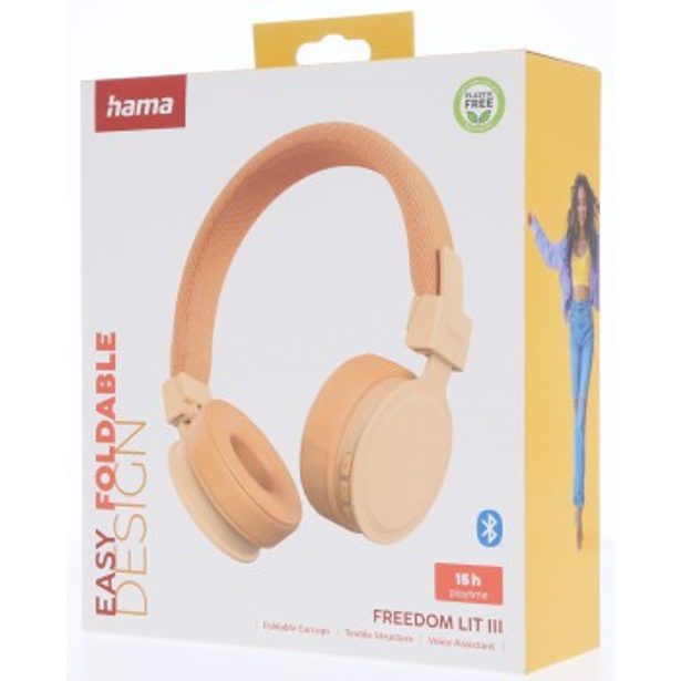 Hama Bluetooth sluchátka Freedom Lit III, on-ear, oranžová