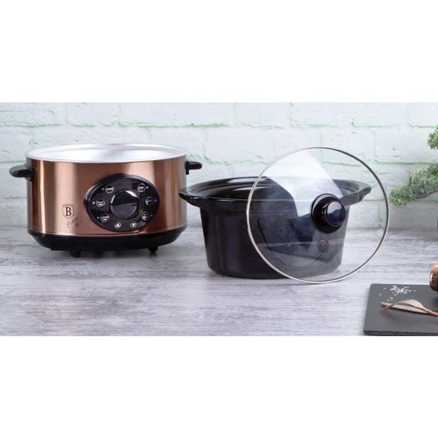 BERLINGERHAUS Pomalý hrnec s poklicí Slow Cooker 3,5 l Black Rose Collection BH-9383