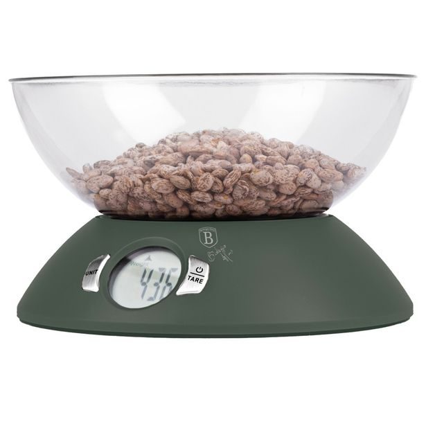 BERLINGERHAUS Váha kuchyňská s miskou Matte Green Collection BH-9619