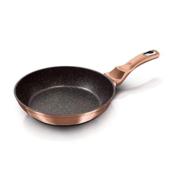 BERLINGERHAUS Pánev s mramorovým povrchem 30 cm Rosegold Metallic Line BH-1511