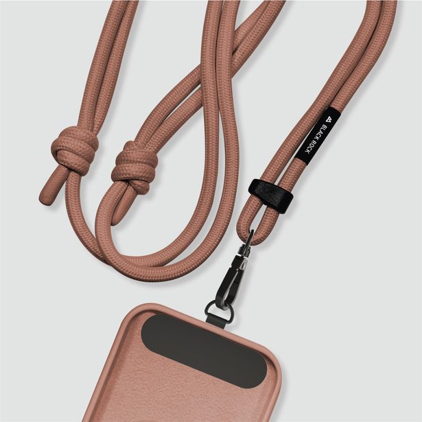 Black Rock Universal Lanyard, šňůrka na mobil, s karabinkou, 30-60 cm, hnědá