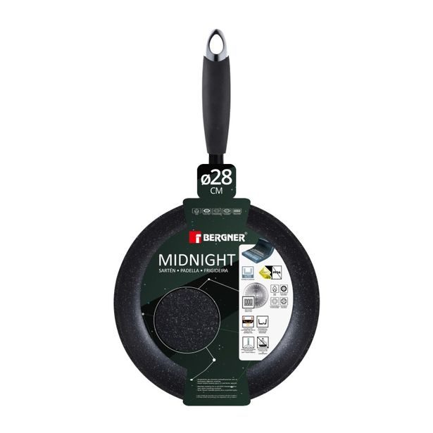 BERGNER Pánev s nepřilnavým povrchem MIDNIGHT 28 cm zelená BG-30193-GR