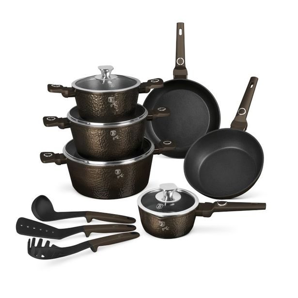 BERLINGERHAUS Sada nádobí s titanovým povrchem 15 ks Primal Gloss Collection BH-8244