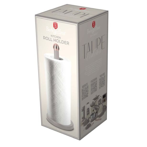 BERLINGERHAUS Držák na papírové utěrky nerez Taupe Collection BH-6840