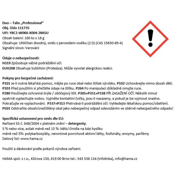 Xavax 2fázové profesionální tablety do myčky, 160 ks