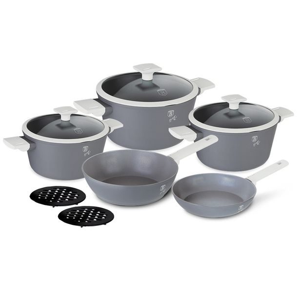 BERLINGERHAUS Sada nádobí s titanovým nepřilnavým povrchem 10 ks Aspen Collection BH-7061