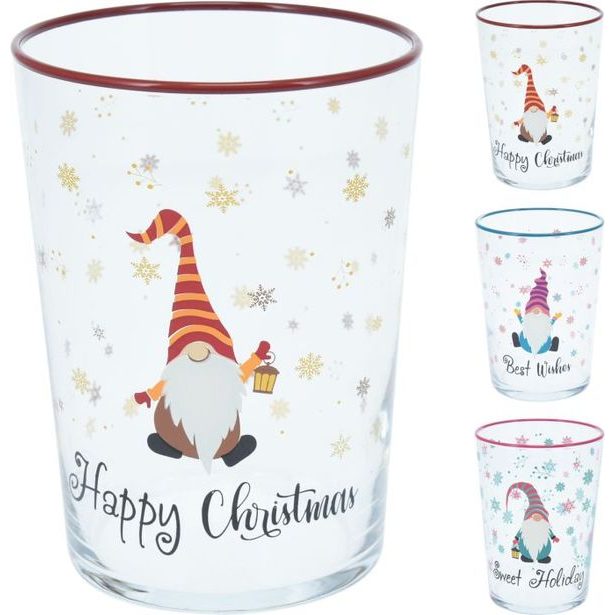 sklen. 510ml, 1ks, VÁNOČNÍ SKŘÍTEK, sklo