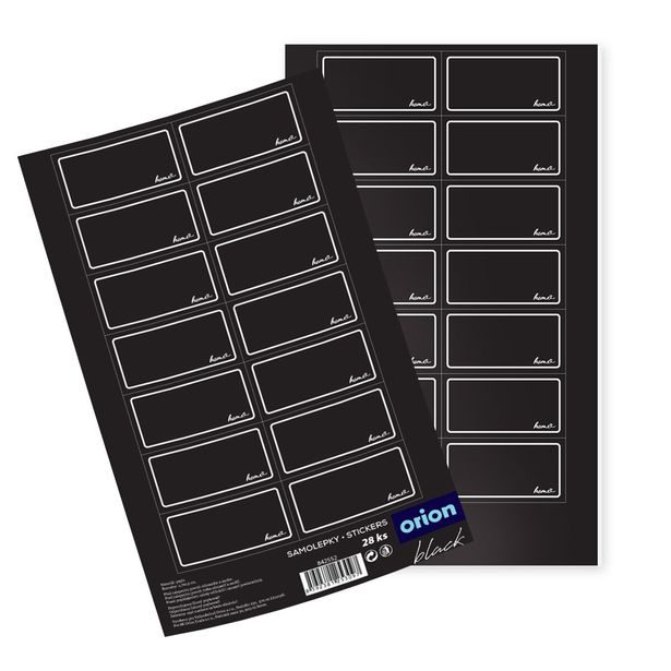 Samolepky na kořenky BLACK