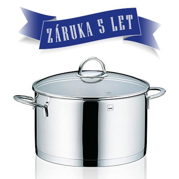 KELA Hrnec nerez se skleněnou poklicí 5 l CAILIN KL-10960