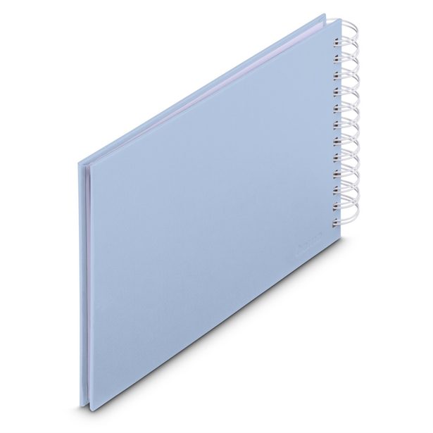 Hama album klasické spirálové FINE ART 24x17 cm, 50 stran, lagoon, bílé listy