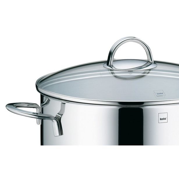KELA Hrnec nerez se skleněnou poklicí 12,8 l CAILIN KL-10962