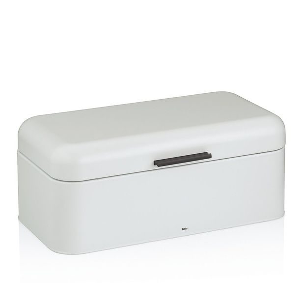 KELA Chlebník Frisca kov, bílá 42,5x22,5x17,5 cm KL-12839