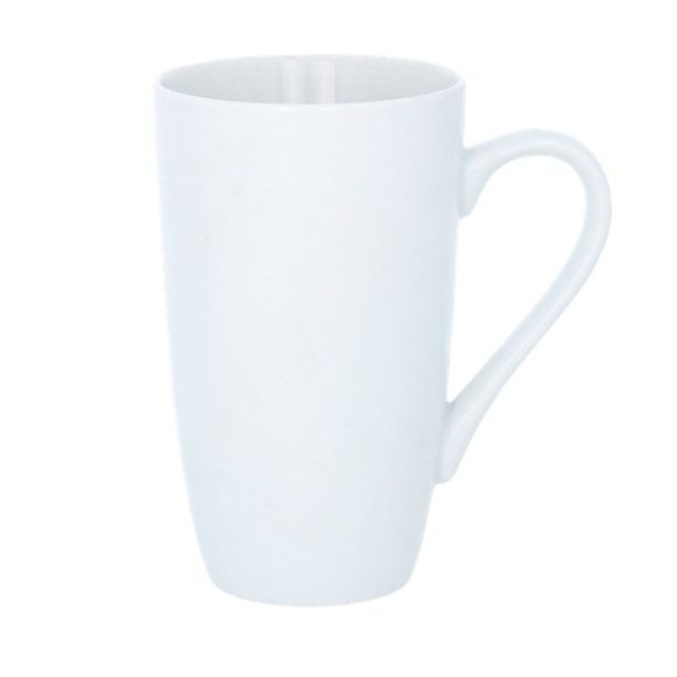 hrnek 650ml, VYSOKÝ, bílý porcelán