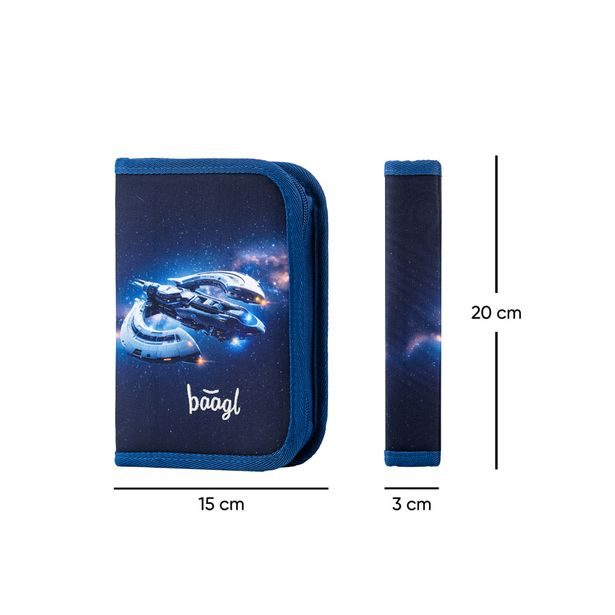 BAAGL SET 3 Zippy Vesmírná loď: aktovka, penál, sáček