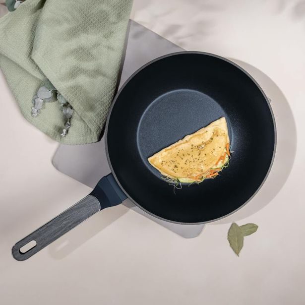 BERLINGERHAUS Pánev Wok s titanovým povrchem 28 cm Deep Sea Collection BH-8372