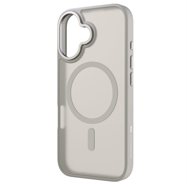 White Diamonds Hybrid Case, kryt pro Apple iPhone 16, magnetický, matný, poloprůhledný pískový