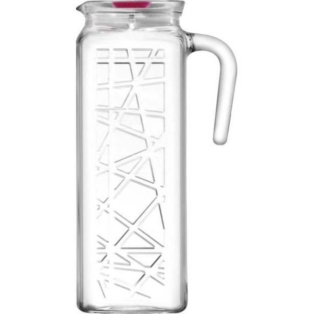 džbán 1,2l LINE s víčkem,sklo