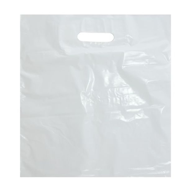 taška PE odnosná velká pro prodejny, 55x55+50/ 0,06mm, bílá