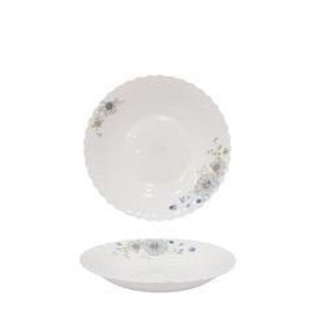 Cegeco TALÍŘ HLUBOKÝ AMELIA 22 CM, OPÁLOVÉ SKLO